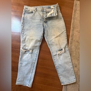 Old Navy Women's Light Blue Straight Leg Jeans